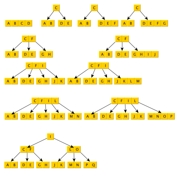 btree of order 5