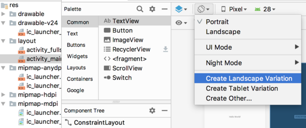 create land layout